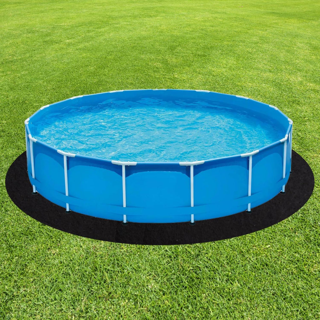 Gonioa 10 FT Pool Pad for Above Ground Pools, Pool Liner Pad Under Pool Mat for Above Ground Swimming Pools or Hot Tub Mat, Under Pools Ground Pad