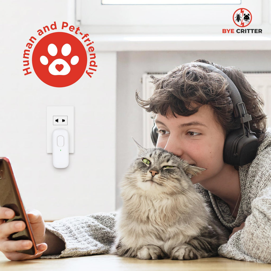 Bye Critter, Bye Critter Ultrasonic Repellent for Mice, Bye Critter Ultrasonic Pest Repeller, Bye Critter Ultrasonic