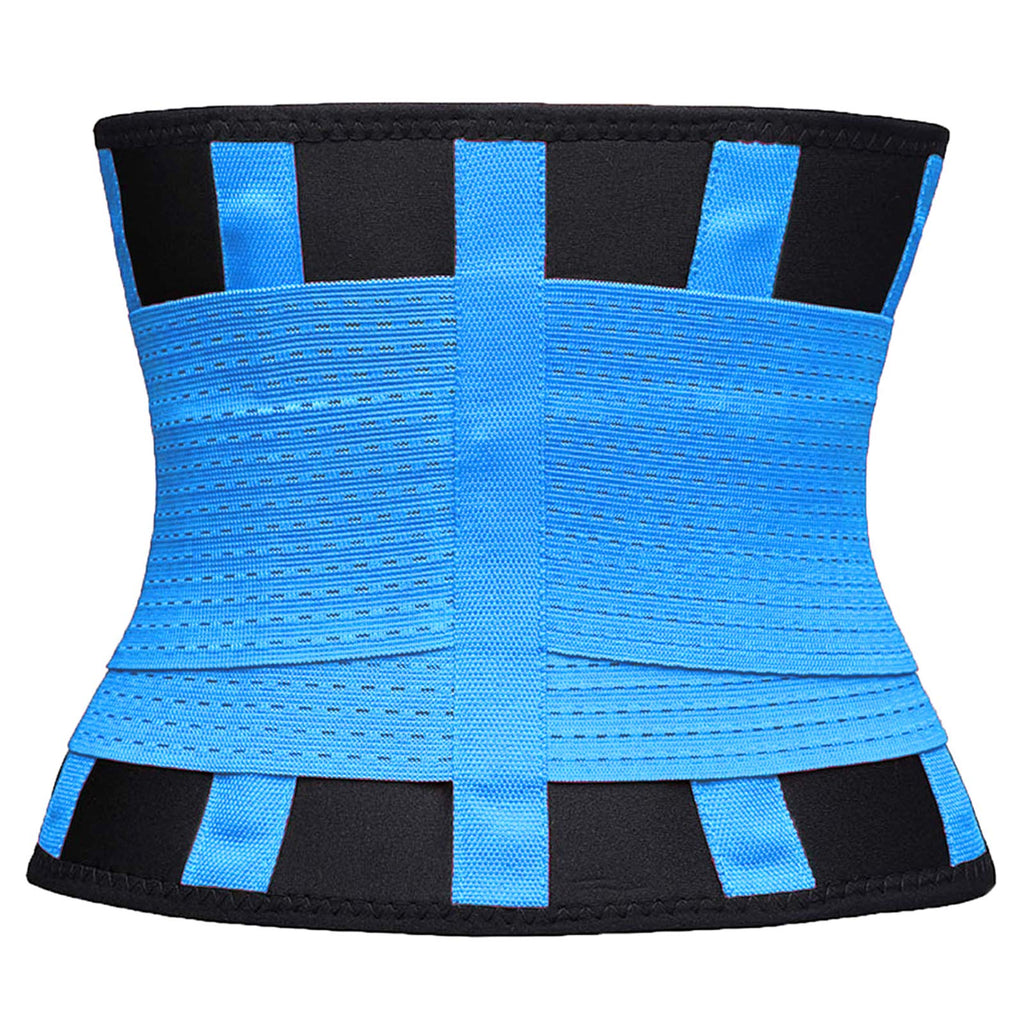 VENUZOR Waist Trainer Belt for Women - Waist Cincher Trimmer - Slimming Body Shaper Belt - Sport Girdle Belt (UP Graded)(Blue,Medium)