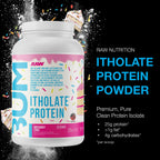 RAW Whey Isolate Protein Powder, Birthday Cake (CBUM Itholate Protein) - 100% Grass-Fed Sports Nutrition Powder for Muscle Growth & Recovery - Low-Fat, Low Carb - 25 Servings