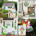 Christian Seasonal Garden Flags Set of 12, Double Sided 12 x 18 Inch Flags