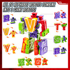 JOYIN Alphabet Robots Toys for Kids, ABC Learning Toys, Alphabots, Letters, Toddlers Education Toy, Carnival Prizes, Christmas, Treasure Box and Prize for Classroom