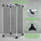 24"x24"x55" 600D Mylar Hydroponic High Reflective Grow Tent for Plants