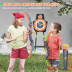 Bow and Arrow Toys for Kids, 2 Pack LED Light Up Archery Set Outdoor Indoor