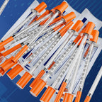 Lab Liquid Dispensing Supplies 31Ga 1.0 cc/mL-U-100,5/16" 8mm Individually Wrapped,Box of 100