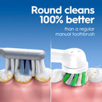 Oral-B Pro 100 3D White, Battery Toothbrush, White