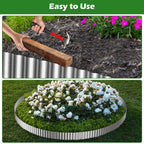 100ft Landscape Edging, 3in Tall Corrugated Metal Garden Border