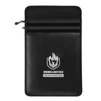 Upgraded Two Pockets Fireproof Document Bag (2000℉), andyer 15”x 11”Waterproof Fireproof Money Bag with Zipper, Waterproof Holder Pouch Fire Safe Envelope for Valuables, Legal Documents (Jet Black)