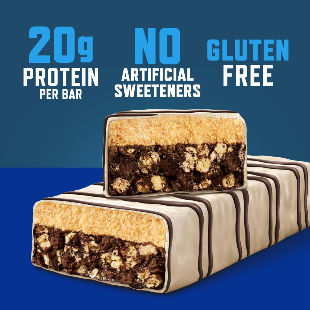 CLIF BUILDERS Protein Bars - White Fudge OREO-Flavored - 20g Plant Based Protein - Gluten Free - Non-GMO - Low Glycemic - No Artificial Sweeteners - 2.4 oz. (12 Pack)