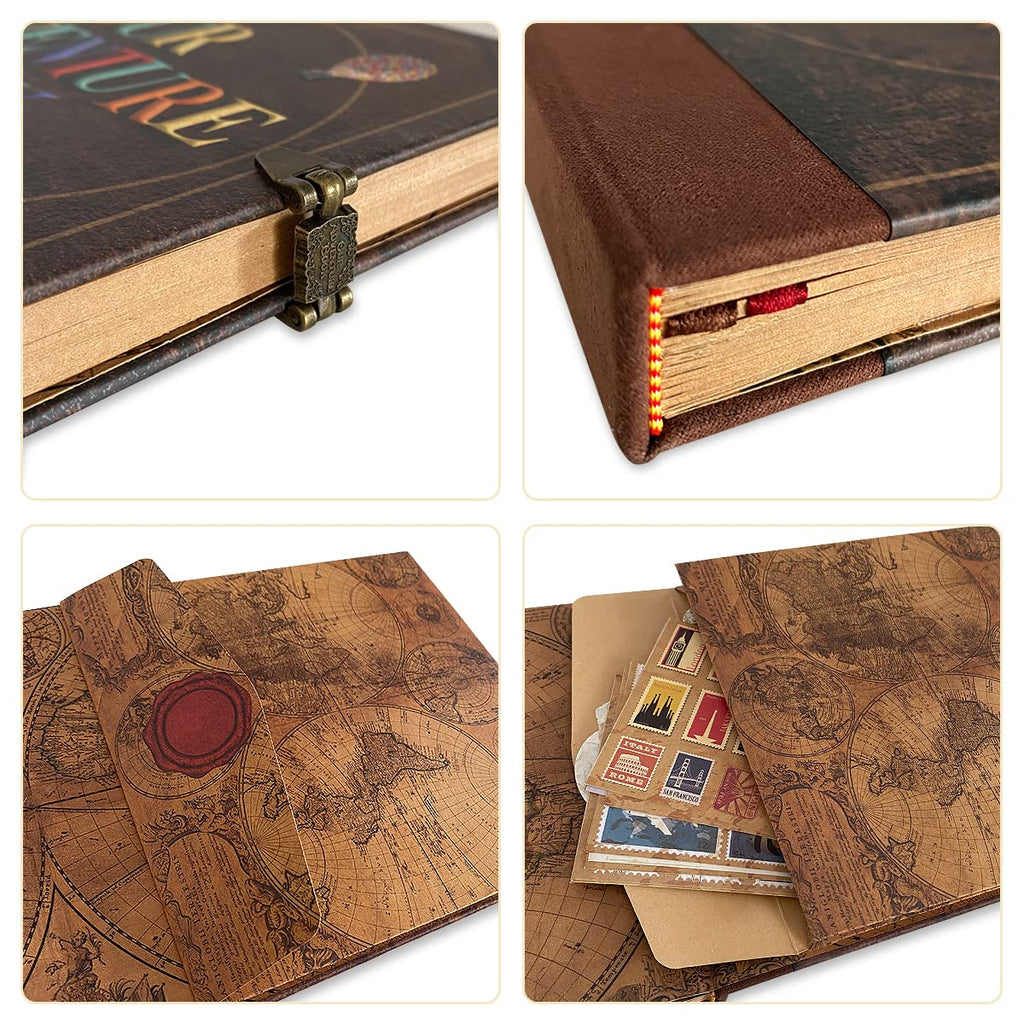 FEIYU BUY Our Adventure Book Vintage Scrapbook Journal