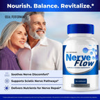 Nerve Flow for Neuropathy Supplements, Nerve Flow Capsules Advanced Nerve Health Pills Extra Strength All Natural Healthy Circulation & Stable Levels, Advanced NerveFlow Support Reviews (2 Pack)