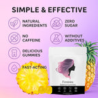 NEWUREHO Feminine Balance Gummies, Pineapple Gummies for Women Ph, Probiotic Blend Hawaiian Pineapple Flavored 60 Gummies