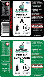 Brampton PRO-FIX Long Cure Golf Epoxy, 20-Min Full-Set Work Life, Extra Strength, Impact Resistant, 2-Part Epoxy Glue Kit for Golf Clubs, Shafts, Heads, Drivers, Putters, 1:1 Mix