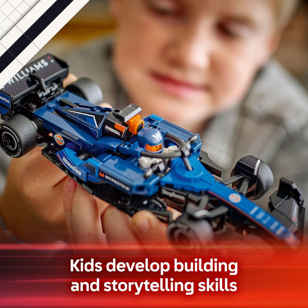 LEGO Speed Champions Williams Racing FW46 F1 Race Car Toy - Building Set for Kids, Boys & Girls, Ages 10+ - Toy Car for F1 Fans - Gift Idea for Birthday - 77249