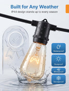 Konictom ST38 Edison Incandescent Replacement Light Bulbs, 7W 2200K Clear Glass C7 E12 Screw Base Bulbs, 23 Lumens, 10 Pack for Outdoor String Lights, Patio, Garden and Wedding Decor