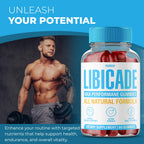 (2Pack) Libicade Gummies, Premium Supplement Gummys For Man, All Natural Drive For Men, Mens Support Health Gummy, Men's Performance Multi Vitamins Daily Strong Workout Energy Active Lifestyle (120ct)