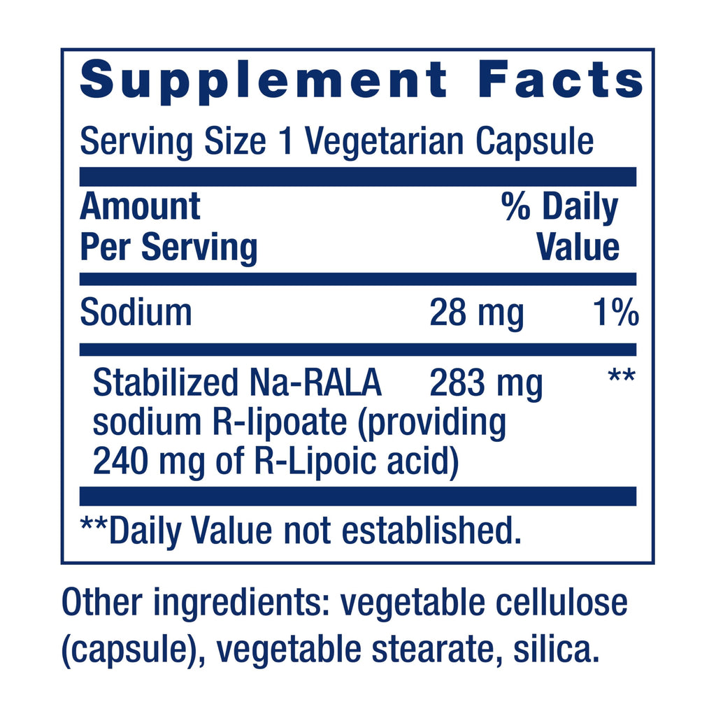 Life Extension Super R-Lipoic Acid – Healthy Aging, oxidative Stress Defense – with 240 mg of Active R-Form of R-Lipoic Acid – Gluten-Free – Non-GMO – Vegetarian – 60 Capsules (2 Pack)