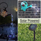 Solar Waterfall Fairy Bunch Lights Outdoor Waterproof 200LEDs 8 Modes Watering Can Light (NO CAN), Solar Powered String Lights Firefly Vine Christmas Tree Garden Decorations Gardening Gifts for Mom