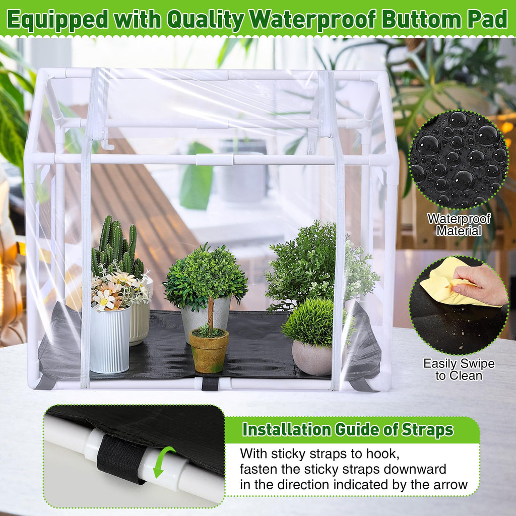 Mini Greenhouse with Potting Mat for Indoor Plant, Portable Greenhouse