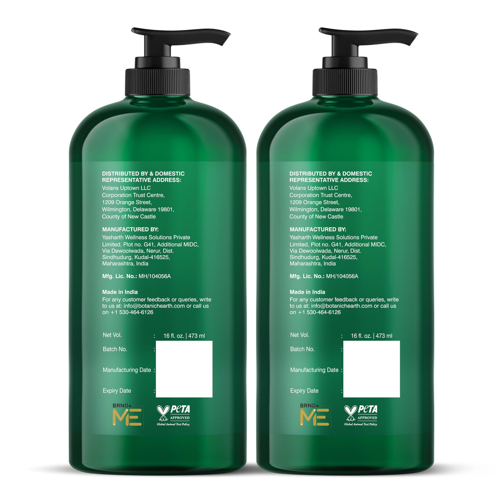 Botanic Hearth Tea Tree Shampoo And Conditioner Set for Men & Women - 32oz