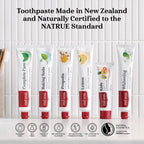 Red Seal Baking Soda Toothpaste - Fluoride-Free Herbal & Mineral Formula, Vegan-Friendly, Cruelty-Free, SLS and Paraben-Free, No Artificial Flavors, NATRUE Certified Natural, Dry Mouth Relief (2 Pack)