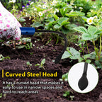 Manual Weed Puller Tool with Plastic Head, Lightweight Hand Weeder & Garden Cultivator, Reusable Weeding Tool with Plastic Handle for Flower Beds & Vegetable Garden