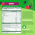 Amazing Grass Greens Blend Superfood: Super Greens Powder Smoothie Mix with Spirulina,Chlorella,Beet Root Powder,Digestive Enzymes & Probiotics,Berry,60 Servings (Packaging May Vary),(Pack of 2)