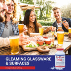 Nu-Foam Sanitizing Tablets for Bar Glassware – EPA Approved Rinse Aid Sanitizer, 100 Tablets (600 Quarts) – Streak-Free, No Taste/Odor – Professional Bar, Tavern, Brewery Glass Cleaner