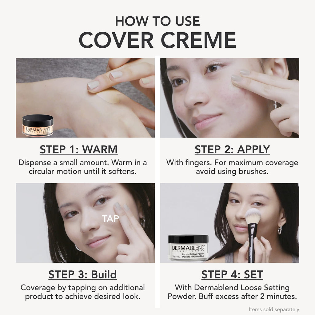 Dermablend Cover Creme High Coverage Foundation with SPF 30, 30N Sand Beige, 1 Oz.