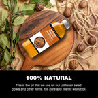 High-Performance Walnut Wood Oil Bowl Conditioner - Walnut Oil for Wood - Cleans, Shines, and Protects - Fine Wooden Bowl and Cutting Board - Maintains Neglected Wood - 8 oz