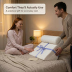 Flexicomfort Bed Wedge Pillow for Sleeping -Adjustable Post Surgery Pillow (7 in 1) -%100 Memory Foam -Head Support Cushion -Incline -Leg Elevation -Pregnancy - Snoring - Washable Cover -Large 24 Inch