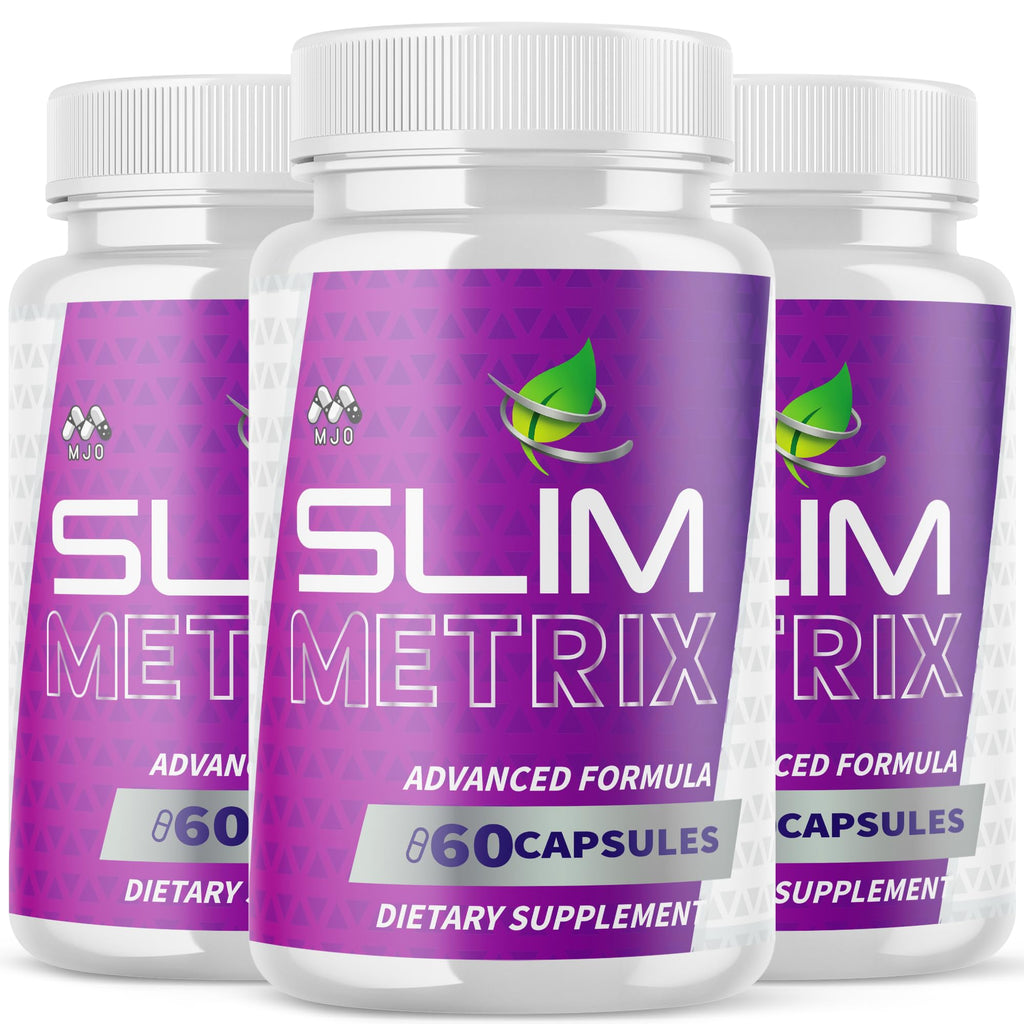 (3 Pack) Slim Metrix Capsules, Official Slim Metrix Pills with All Natural Ingredients,Advanced Weight Management & Wellness Support Supplement, Maximum Strength Healthy Lifestyle Pills (180 Capsules)