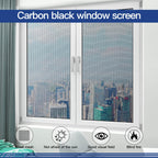 Window Screen Door Repair Kit Include Window Screens Mesh 48"x118" with All Tools in Window Screen Replacement(2pcs Screen Rollers, Screen splines, Hook, Utility Knife and Ruler), Yolovit