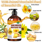INALIER Sore Muscle Massage Oil,Gift for Husband Dad Boyfriend,Relaxing Massage Oil,Arnica Oil,Massages Oil for Massage Therapy,Gifts for Men and Women,Spa Gifts for Him Her