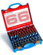 66 Nut and Bolt Thread Checker with Storage Box, Thread Checker Measuring Tool(32 Metric & 34 Standard), Bolt Size and Thread Gauge Finder Suitable for inspecting in Narrow and Tricky Areas