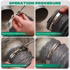 OURU 2.5 Inch Hose Clamps, Adjustable 1-13/16"-2-3/4"(46-70mm), 10 PCS