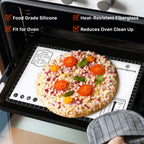 Pastry Mat, 28" x 20" Food Grade Silicone Extra Large Non Stick Baking Sheet Mat with Measurement for Making Cookies,Macarons,Bread and Pastry