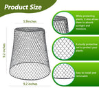 10 Pack 9.2 x 9.2 Inch Chicken Wire Cloche Plant Protectors from Animals