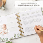 Keepsake Baby Memory Book – Timeless Gender Neutral First 5 Year Baby Book