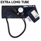 MDF Instruments, Calibra Aneroid Premium Professional Sphygmomanometer, Blood Pressure Monitor with Adult Cuff & Carrying Case, Lifetime Calibration, White Dial, Navy Blue Cuff, MDF808M04