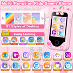 Kids Smart Phone for Girls Toys, Gifts for 3-10 Year Old Girls Boys Pink