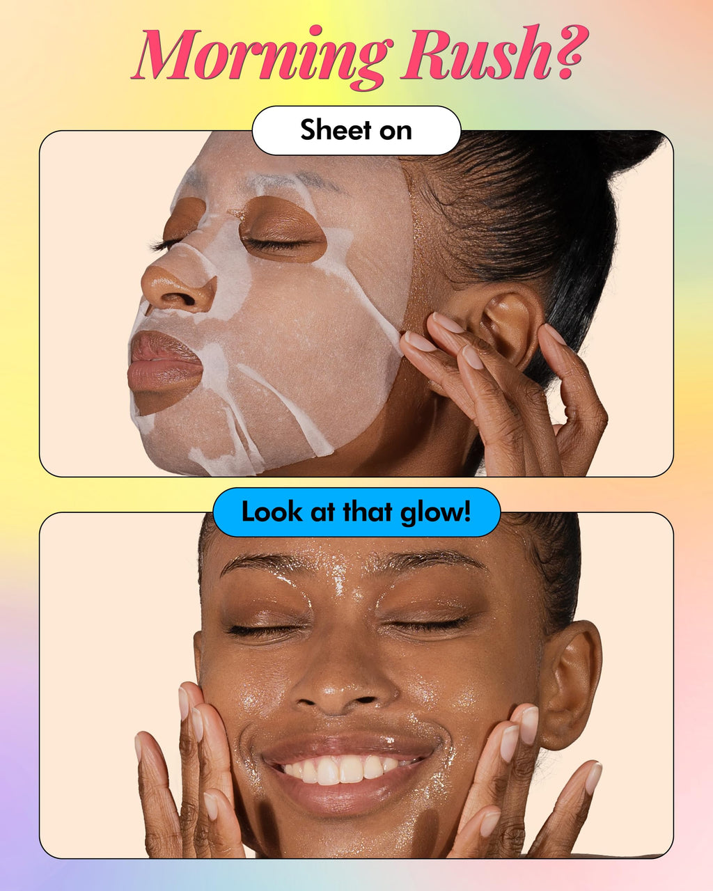 DERMAL 26 Combo Pack Collagen Essence Korean Face Mask (Red & Green) - Hydrating & Soothing Facial Mask with Panthenol - Hypoallergenic Sheet Mask for All Skin Types - Natural Home Spa Treatment Mask