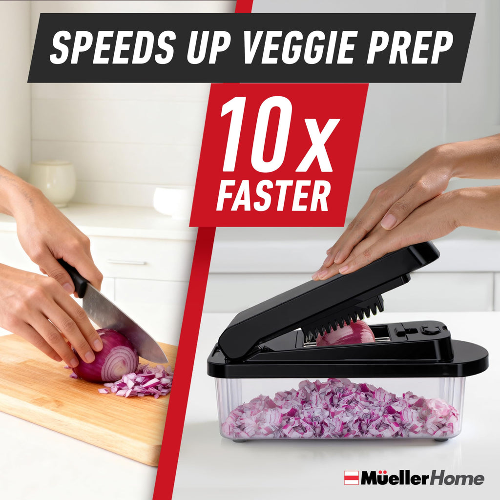MUELLER HOME Pro-Series 10-in-1, 8 Vegetable Chopper & Mandoline Slicer