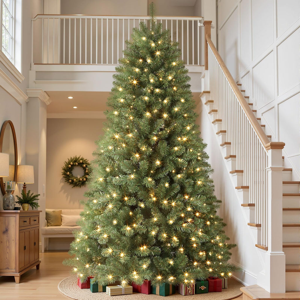 SHareconn 7ft Prelit Artificial Classic Spruce Christmas Tree