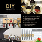 DIYMAG 60Pcs Small Refrigerator Magnets, 5 Sizes Rare Earth Disc Magnets