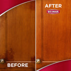 Weiman Cabinet and Wood Cleaner, Shine, Clean and Protect Spray - For Wood Cabinets, Furniture, Tables, Baseboards, Trim and more, 16 oz, 2 PACK with MicroFiber Towel