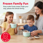 Dash My Mug Ice Cream Maker 2 Pack Bundle, Half-Pint Freezer Mugs, Aqua