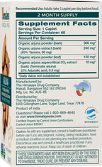 Himalaya Organic Arjuna, 60 Day Supply - Herbal Supplement Supporting Heart Health and Normal Blood Pressure - USDA Organic, Vegan, Non-GMO, Gluten Free, 700 mg, 60 Caplets