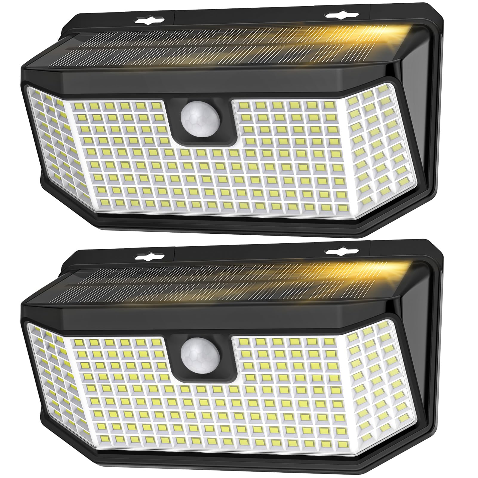 Aootek Solar Lights Outdoor 182 LEDs 2500Lm Solar Motion Sensor Lights IP65 Waterpro of with Wide Anglefor Patio Garden Garage Yard Front Door(2pack)