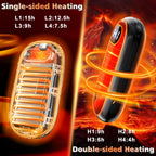Hand Warmers Rechargeable - Electric Hand Warmers 2 Pack with Dual-Sided Heating for 15Hrs Warmth, LED Display & Flashlight, Hunting Essentials, Christmas Gifts for Man Women Raynauds Golf